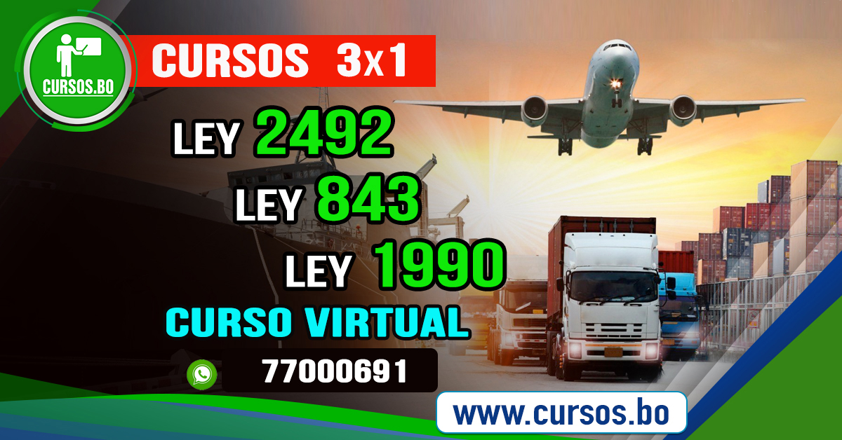 3 Cursos Ley 2492 - Ley 843  y Ley 1990  (Virtual)